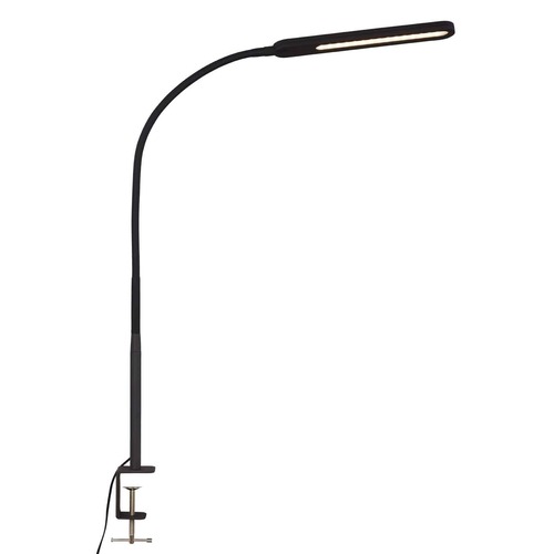 Stolní lampy pracovní - BRILO 2389-015 LED CCT dotykový vypínač svítidlo se svorkou 110 cm 8W 600lm černá - BRILO - foto 1