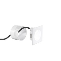 Zapuštěná - FAN INC-ONYX-Q1 BCO Zápustné venkovní svítidlo LED Onyx, bílé, hliník, 2 W, 420 lm, 4000 K, IP54, 8 x 8 x 4 cm - FANEUROPE