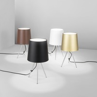 Stolní lampy dekorační - FAN I-MARLEY/L NER Stolní lampa Lume Marley, černá, 1 x E14, 25 x 43,5 cm - FANEUROPE