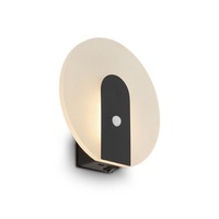 Nepřímé osvětlení - BRI 3889015 Taro nástěnné svítidlo - 2,5W, 100lm, bezdrátové, LED, s pohybové čidlo, černá - BRILONER