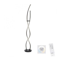 Stojací lampy - PN 998-18 LED stojací svítidlo černé zakřivené stmívatelné dálkový ovladač CCT 2700-5000K - PAUL NEUHAUS