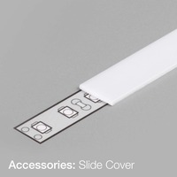 Plexi pro Al profily - SLC S41001 Kryt pro profil Pro G Deco 2m bílý - TLG