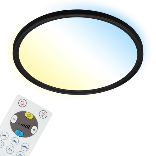 Kruhová - BRILO 7079-015 Slim CCT svítidlo LED panel, pr. 29,3 cm, 18 W, černá - BRILO - foto 1