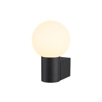 Dekorativní - LA 1007603 VARYT nástěnné přisazené svítidlo, kulaté, 1x max. 6 W E14, černá - BIG WHITE (SLV)