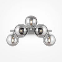 Dekorativní - M MOD547WL-05CH Nástěnné svítidlo Dallas 5xG9 max 140W kouřové sklo chrom kov designové - MAYTONI