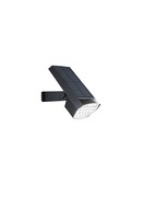 Nástěnná - FAN LED-IRIS-SOLAR Solární LED reflektor Iris (černý) 1,8 W, 200 lm, CCT 2700-6500 K, 17,9 x 10 x 15 cm - FANEUROPE