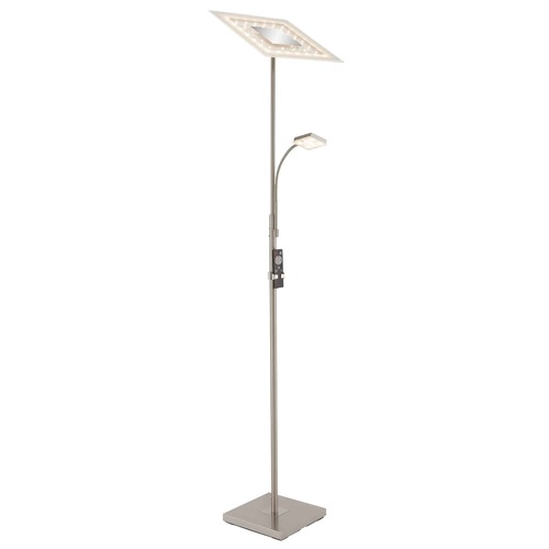 Stojací lampy - BRILO 1341-022 LED nepřímé osvětlení se čtecí lampou, noční světlo, časovač, vypínač, stmívatelné - BRILO - foto 1