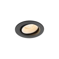 Kruhová - LA 1009326 NUMINOS® MOVE XS Stropní vestavné svítidlo, 2700 K, 20°, IP20, kulaté, černé / bílé - BIG WHITE (SLV)