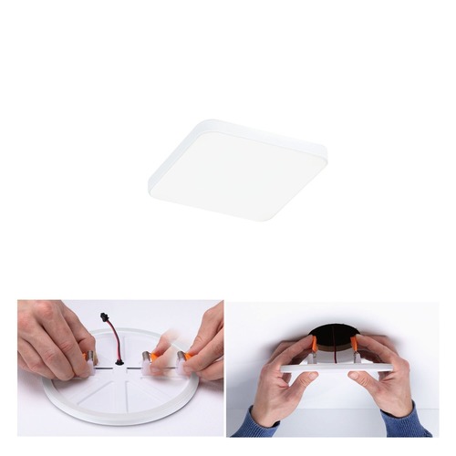 Koupelnová - P 79935 VariFit LED vestavné svítidlo Veluna Edge IP44 hranaté 90x90mm 4000K bílá - PAULMANN - foto 1