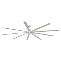 Ventilátory - FARO 33496 MANHATTAN XL LED, nikl, stropní ventilátor s DC motorem - FARO