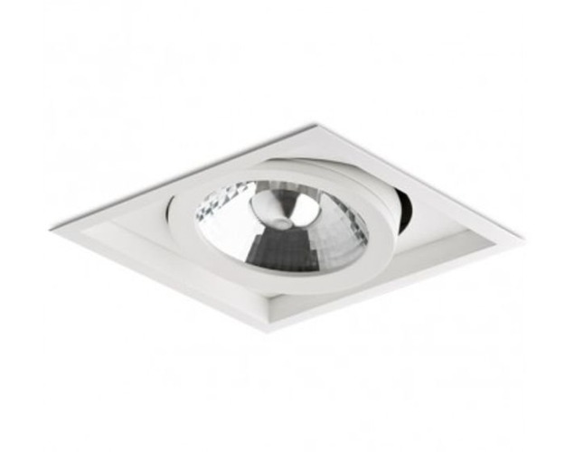 Hranatá - BPM 8005 AKCE - Vestavné svítidlo Aluminio Blanco, bílá, 1x100W, 12V - BPM - foto 1