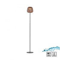 Dekorační - LD 19265-18 ASKIA LED stojací svítidlo černé na baterie venkovní USB dotykový stmívač 3000K - JUST LIGHT