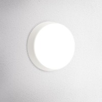 Nástěnná - CEN OSTOB-1421500 Venkovní nástěnné LED svítidlo kulaté OASI CCT 14W 3000/4000/6500K IP54 bílá - CENTURY