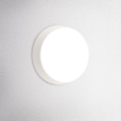 Nástěnná - CEN OSTOB-1421500 Venkovní nástěnné LED svítidlo kulaté OASI CCT 14W 3000/4000/6500K IP54 bílá - CENTURY - foto 1