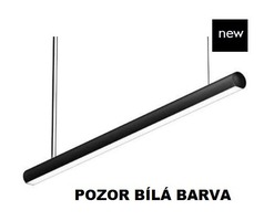 Podélná - BPM 210002.04.PN.WH-WH.OP.ST.9.27.UP Závěsné svítidlo LINGGO bílé 24W (down) + 6W (up) 2700K 1144mm Ø60mm - BPM ENGINEERING