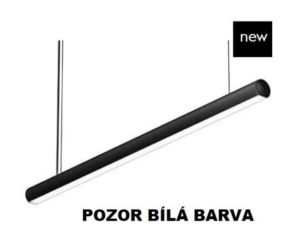 Podélná - BPM 210002.04.PN.WH-WH.OP.ST.9.27.UP Závěsné svítidlo LINGGO bílé 24W (down) + 6W (up) 2700K 1144mm Ø60mm - BPM ENGINEERING - foto 1
