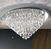 Dekorativní - OR DLU 2401/75 Stropní svítidlo 20x12V G4 chrom/křišťál K9, průměr 75cm - ORION