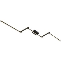 Dekorativní - BRILO 3719-055 LED nástěnné a stropní svítidlo, 227 cm, 24 W, 700 lm, černá - BRILO