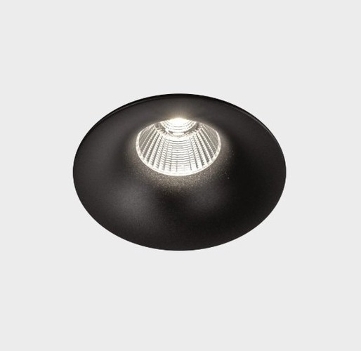 Kruhová - KHL K50150.02.RF.BK-BK.60.ST.9.30 Zápustné svítidlo LUXO černé LED 12W 3000K 100mm - KOHL-Lighting - foto 1