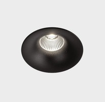 Kruhová - KHL K50150.02.RF.BK-BK.60.ST.9.30 Zápustné svítidlo LUXO černé LED 12W 3000K 100mm - KOHL-Lighting