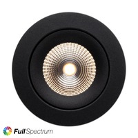 Koupelnová - SLC SLC1163 Vestavné LED svítidlo One360 Full Spectrum 8 W 220-240 V 3000 K stmívatelné Ra97 IP44 36° černé - TLG