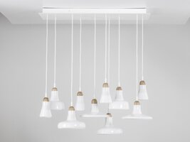 Vícečetná - BRO PC00921-BIANCO Závěsné svítidlo SHADOWS SET RECTANGULAR CANOPY LARGE 10x 5W GU10 - BROKIS A