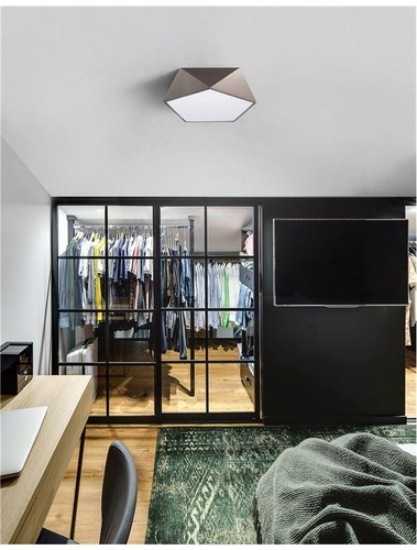 Downlight - NV 8186205 Stropní svítidlo DARIUS stropní svítidlo kov a akrylový difuzor bronz zvenku a matná bílá uvnitř E27 4x12W - NOVA LUCE - foto 1