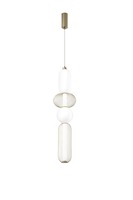 Vícečetná - FAN LED-INKAS-S4-ORO Závěsné LED svítidlo Inkas (zlaté, sklo) 31 W, 3720 lm, CCT 3000 / 3500 / 4000 K, 22 x 264 cm - FANEUROPE