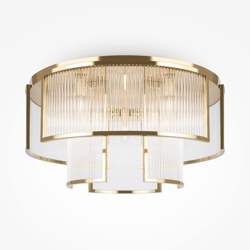Kruhová - M MOD174CL-09G Stropní svítidlo Frame E14x9 540W zlatá kov sklo - MAYTONI - foto 1