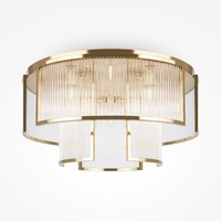 Kruhová - M MOD174CL-09G Stropní svítidlo Frame E14x9 540W zlatá kov sklo - MAYTONI