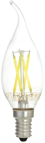 E14 - LED vlákno Tip Svíčka žárovka C35T E14 Čiré sklo Stmívatelné - foto 1