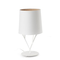 Stolní lampy dekorační - FARO 29867 TREE bílá stolní lampa 1L - FARO