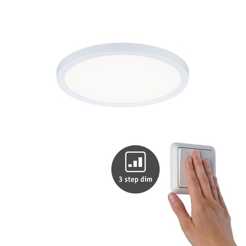 Koupelnová - P 93055 LED vestavné svítidlo Areo VariFit IP44 3-krokové-stmívatelné 175mm 13W 4.000K bílá - PAULMANN - foto 1
