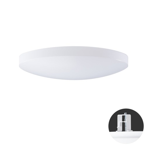 Koupelnová - OS SAG68186 SAGITA V2 stropní/nástěnné plastové polovestavné svítidlo bílá IP44 3000 K 24W LED HF - OSMONT - foto 1
