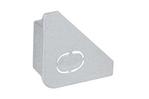 Krytky pro Al profily - P 70266 Delta Profil koncovka 2ks balení matný hliník, plast - PAULMANN