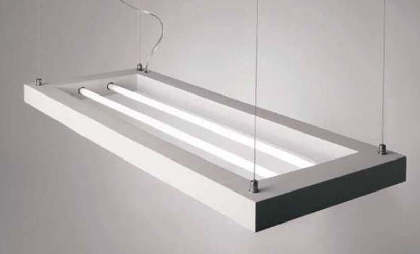 Technická - WD 86-4580 Závěsné sádrové svítidlo Frame 2x39W 96x35cm bílé - ECO DESIGN - foto 1