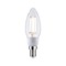 E14 - P 29129 Eco-Line Filament 230V LED svíčka E14 2,5W 4000K čirá - PAULMANN