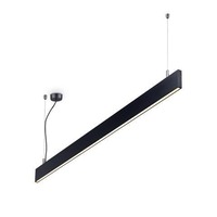 Podélná - ILUX 241975 Závěsné LED svítidlo LINUS SP BK - IDEALLUX