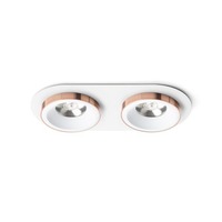 Hranatá - RED R13240 SHARM R II zápustná bílá měď 230V LED 2x10W 24° 3000K - RED - DESIGN RENDL