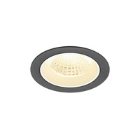 Kruhová - LA 1009620 NUMINOS® M Stropní vestavné svítidlo, 3000 K, 55°, IP20, kulaté, černé / bílé - BIG WHITE (SLV)