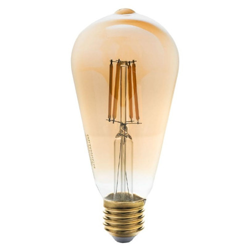 E27 - LED CANDLE ST64 ZLATÉ SKLO - foto 1