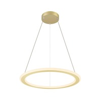 Kruhová - LA 1007857 ONE FLAT PD single, závěsná lampa, 180cm, 2700/3000K, PHASE, mosaz - BIG WHITE (SLV)