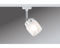 Svítidla - P 95343 URail spot Blossom bílá čiré / satin sklo max. 10W G9 - PAULMANN