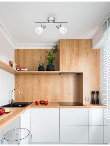 Bodová - NV 667002 Bodové svítidlo PUBLICO opálové sklo nikl satén kov E14 2x5W IP20 bez žárovky - NOVA LUCE - foto 1