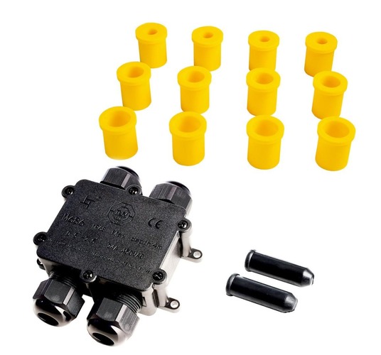 Příslušenství - IMPR 930575 Deko-Light Outdoor Multi 4-násobný-rozbočovač pro 2-4 kabel 4-14 mm, 0.5-4 mm², max. 450V AC/24A  - LIGHT IMPRESSIONS - foto 1