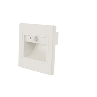 LED krokové svetlá - LED krokové světlo čtverec 1W 3000K IP20 bílá + senzor