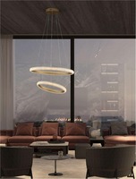 Kruhová - NV 9748156 Závěsné svítidlo MEDORA mosazný zlatý hliník a akryl LED 41.5W 230V 3000K IP20 stmívatelné - NOVA LUCE