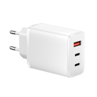 Mobilní a počítačové příslušenství Optonica - 65W GaN Adapted WHITE Type-C / Type-A