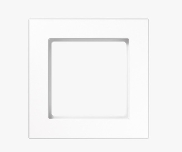 Vypínače a zásuvky - JU AC581WW AKCE - Rámeček 1-násobný JU AC581WW alpská bílá - JUNG - foto 1