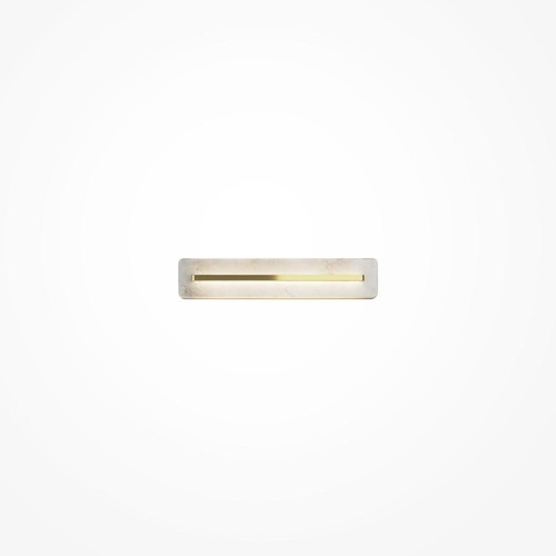 Podélná - M MOD366WL-L9BS3K Nástěnné svítidlo Albatre 3000K 8W teplá bílá mosaz kov - MAYTONI - foto 1